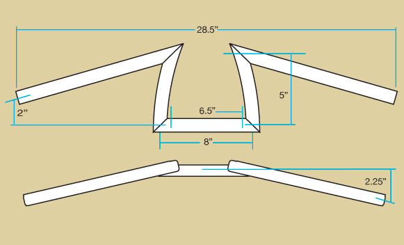 Biltwell Keystone Bars Handlebars - 1" Biltwell Keystone Bars Handlebars - 1"