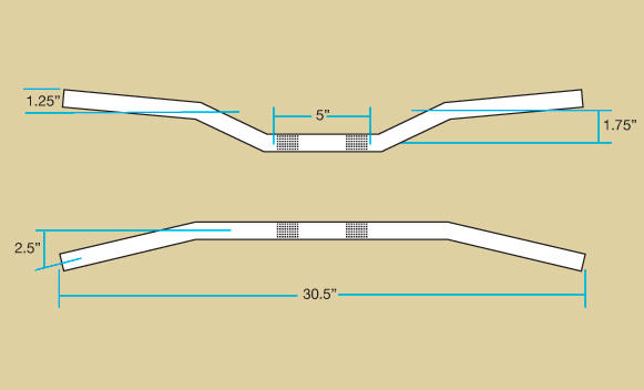 Biltwell Tracker Bars Handlebars - 1" Biltwell Tracker Bars Handlebars - 1"