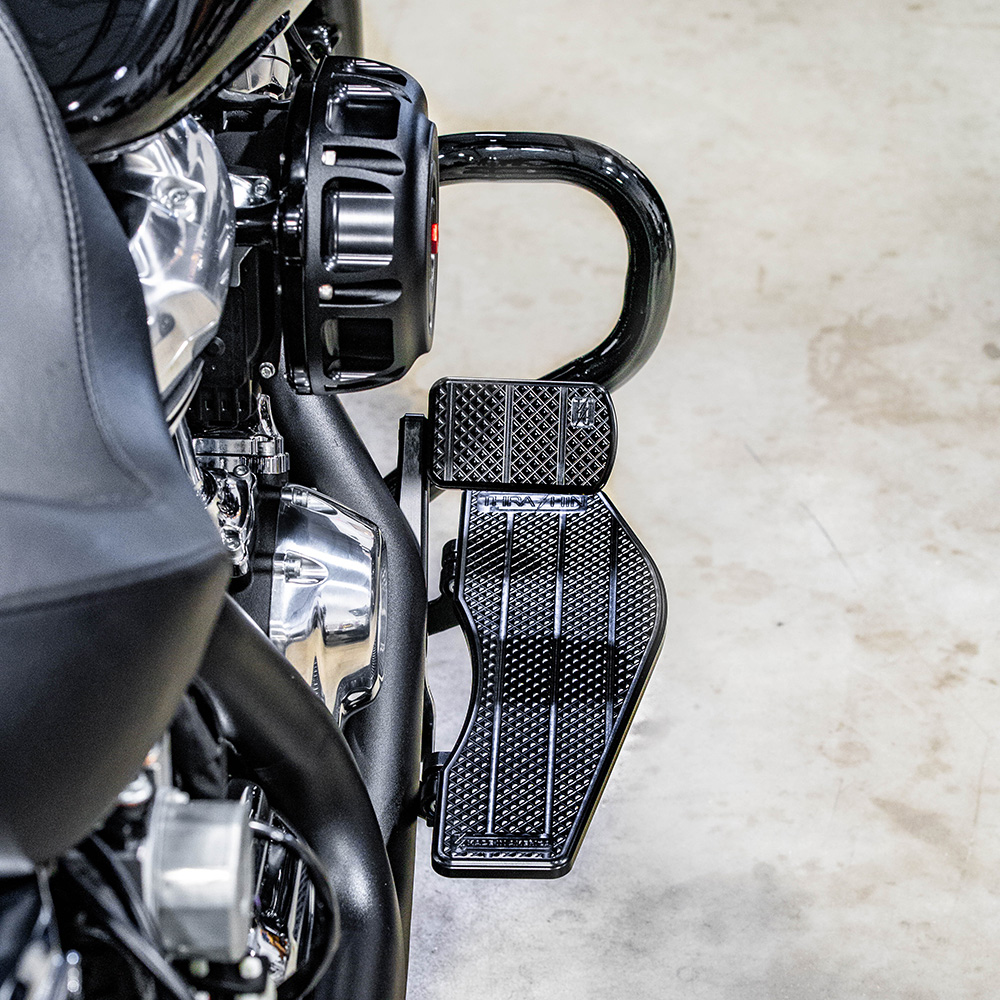 Thrashin Supply Bagger Floorboards for Harley - Black