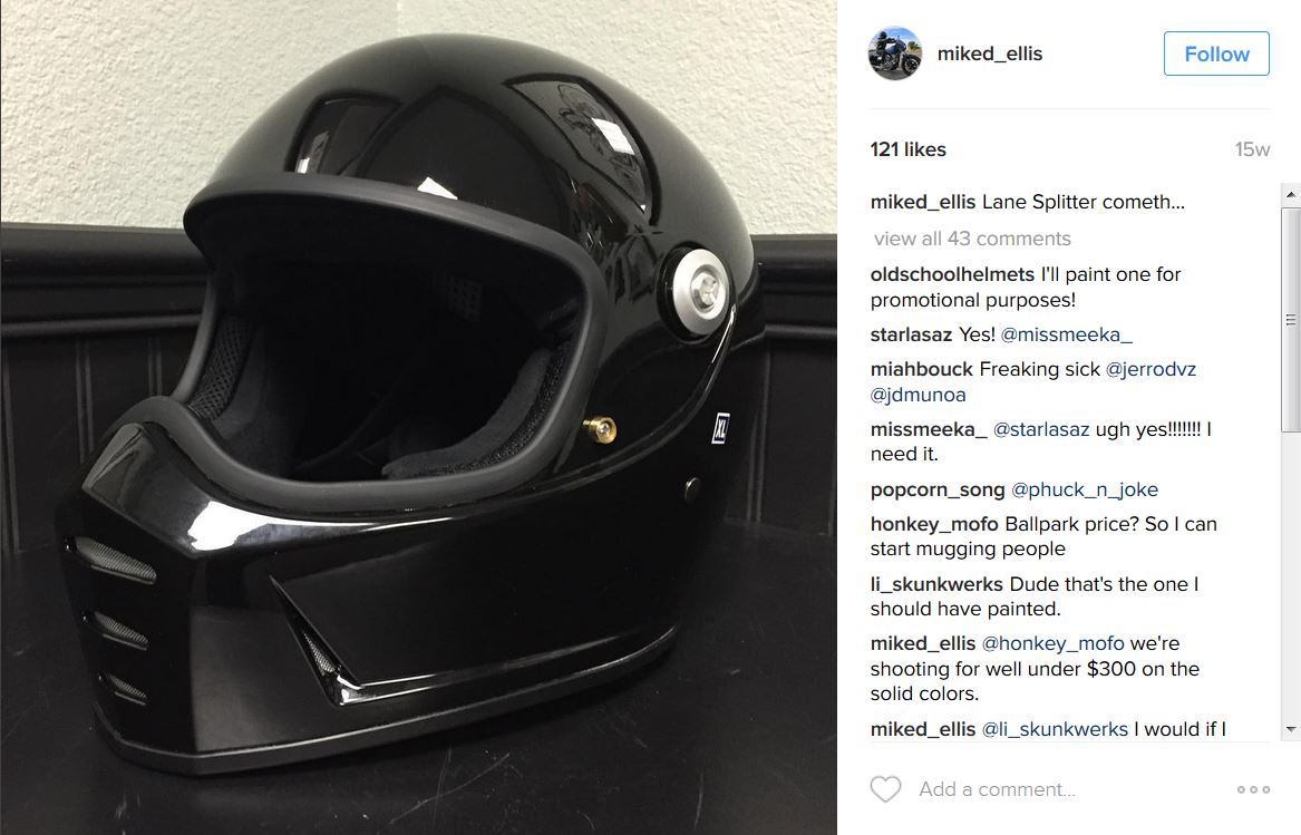 Biltwell lane splitter pinlock Clearance