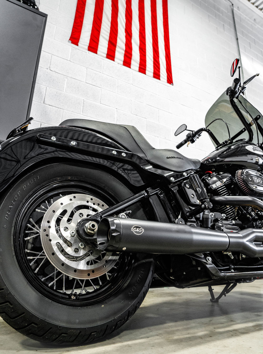 S&S Superstreet 2-1 Exhaust for 2018-2022 Harley Softail M8