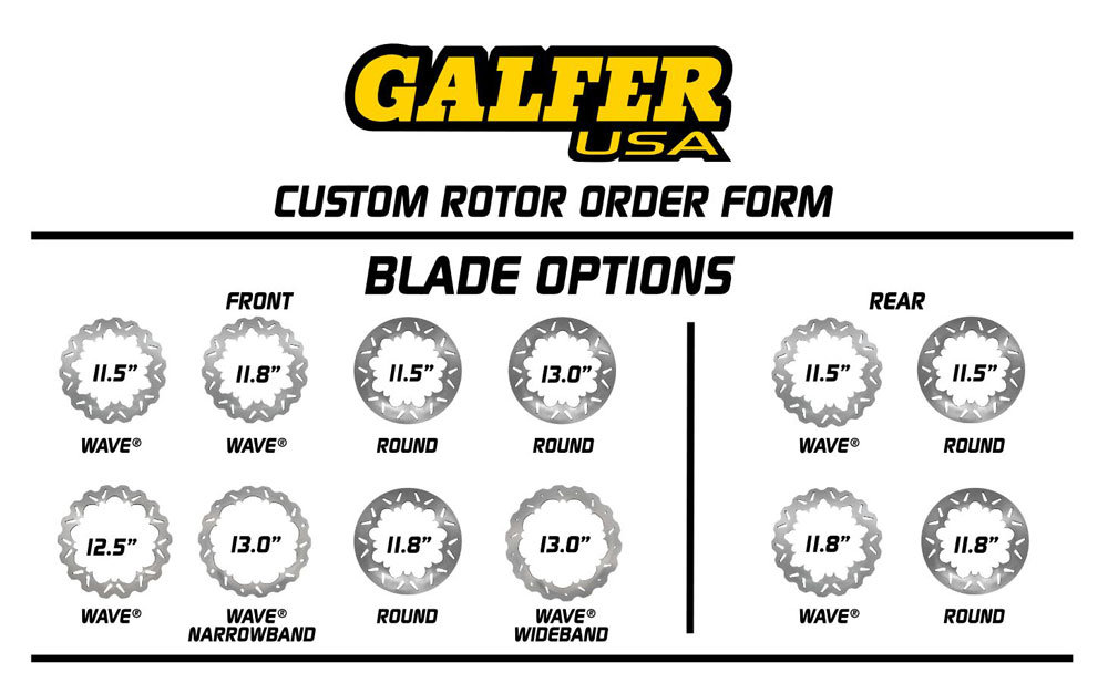 Galfer Wave Brake Rotor for Harley - Custom Design