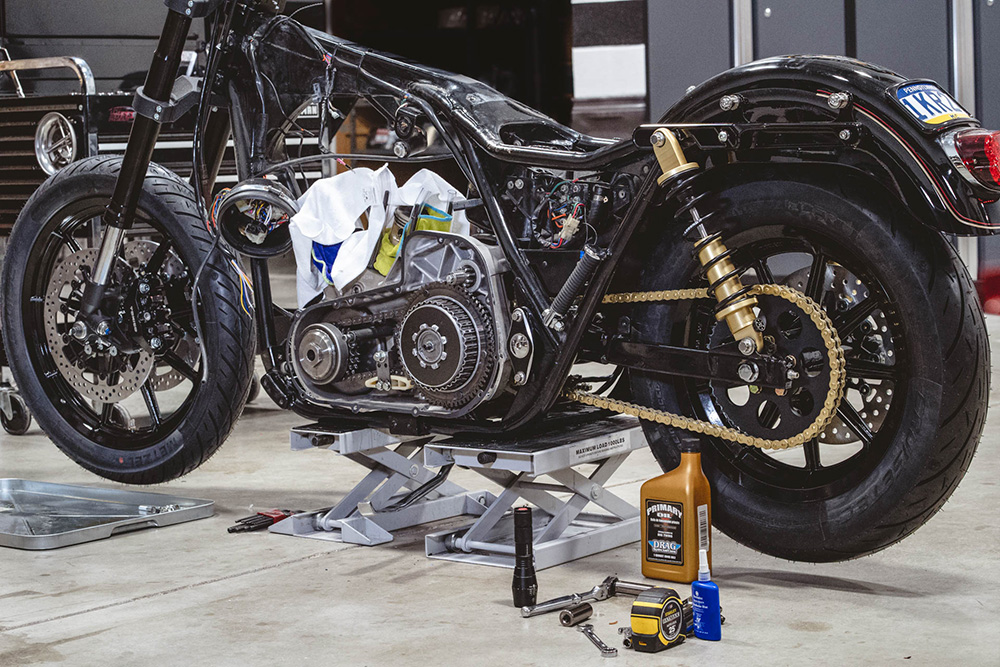 1993 Harley FXR Chain Drive Conversion