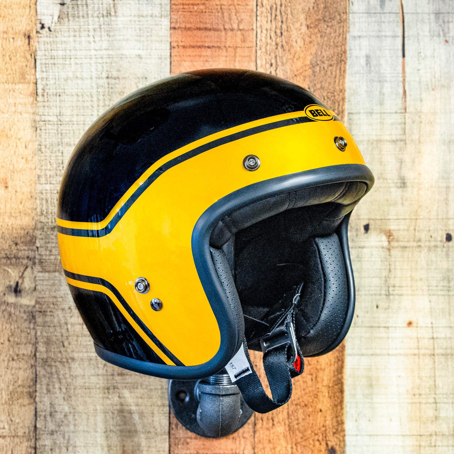 Bell Custom 500 Helmet - Streak Gloss Black/Gold
