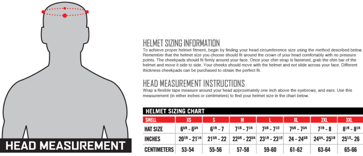 Icon Variant Size Chart