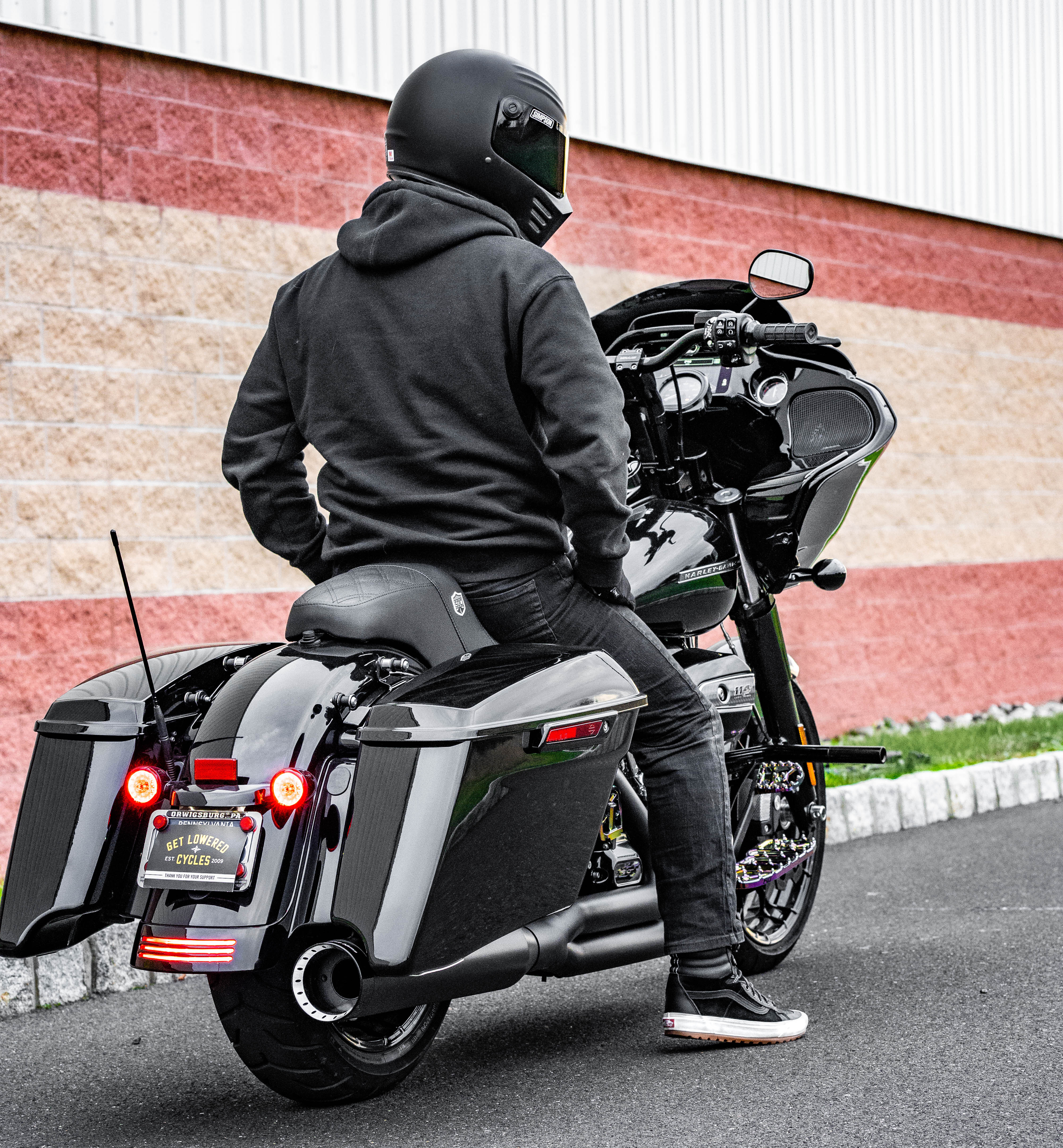 Khrome Werks 2-1 Exhaust with Three-Step Headers Billet Tip for 2017-2020 Harley Touring - Black