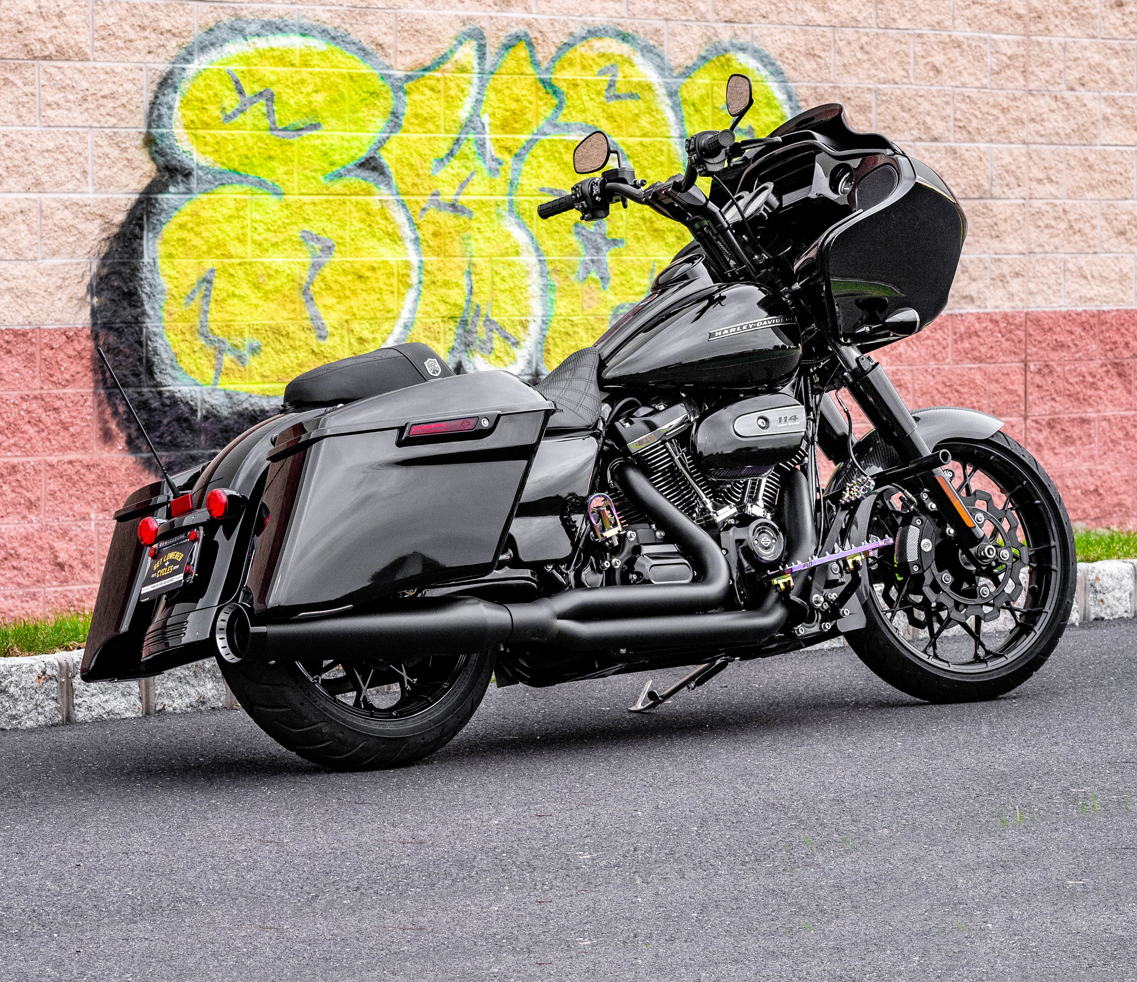 Khrome Werks 2-1 Exhaust with Three-Step Headers Billet Tip for 2017-2020 Harley Touring - Black