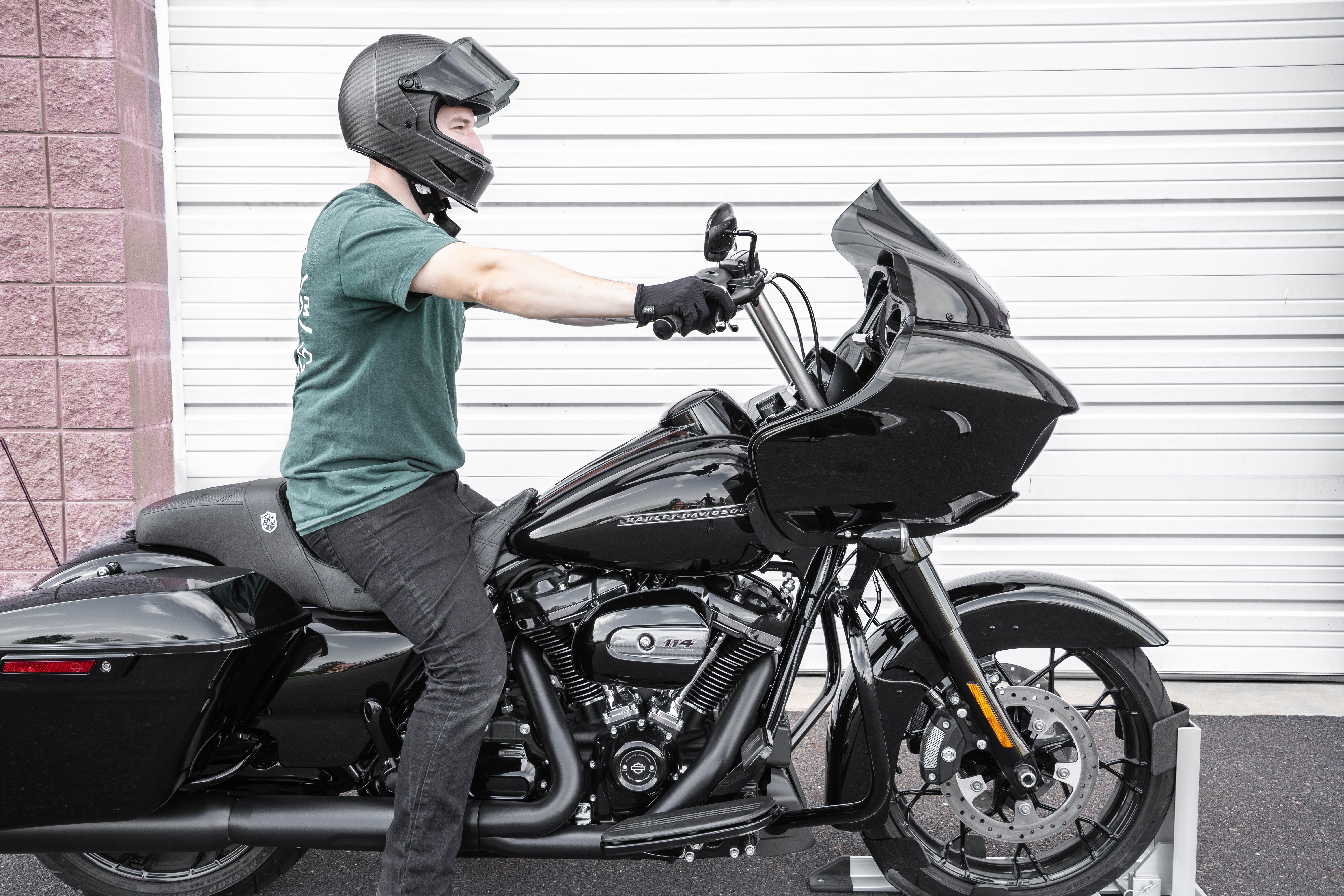 Klock Werks 14" Sport Flare Windshield for 2015-2020 Harley Road Glide - Dark Smoke