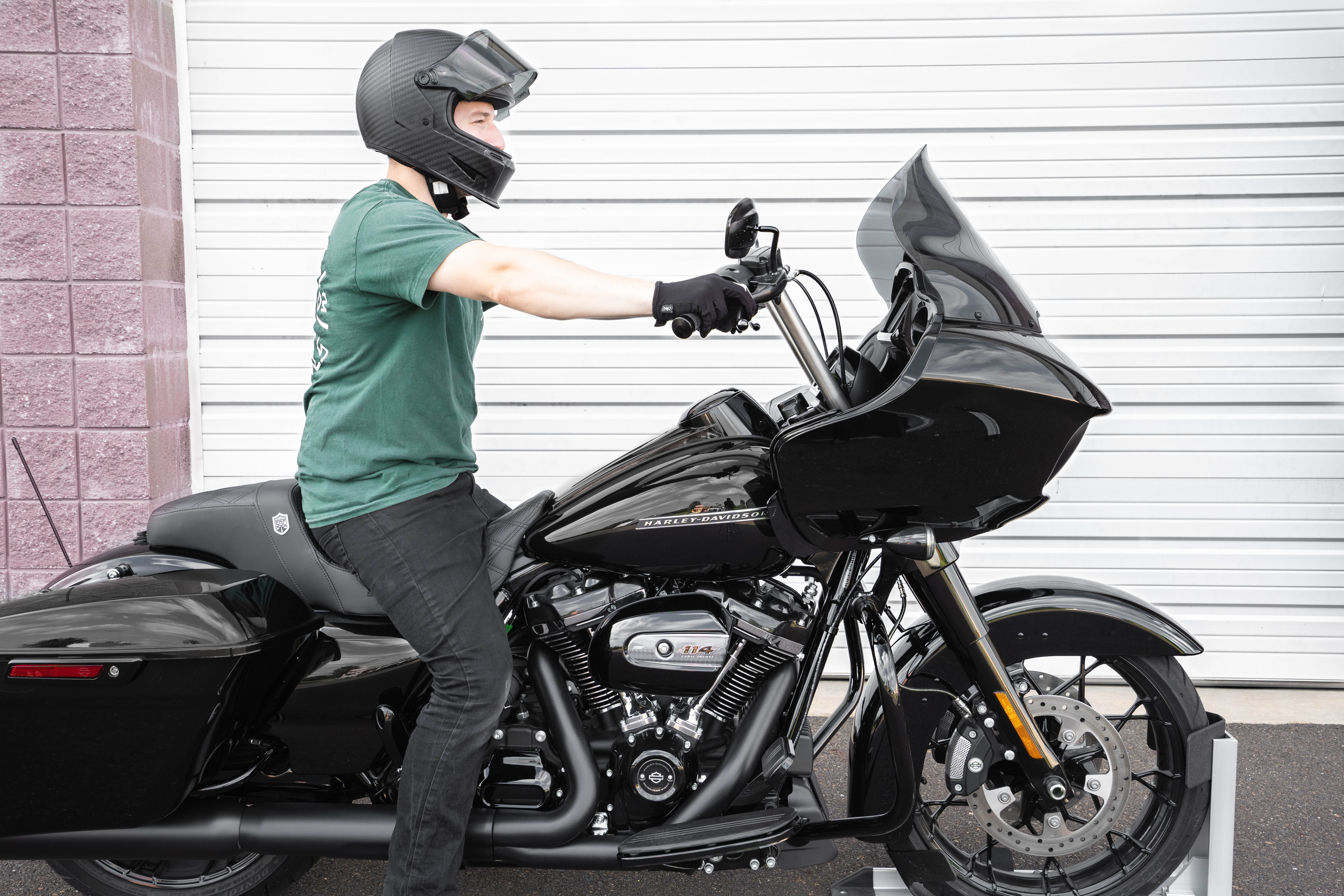 Klock Werks 15" Pro Touring Flare Windshield for 2015-2020 Harley Road Glide - Dark Smoke