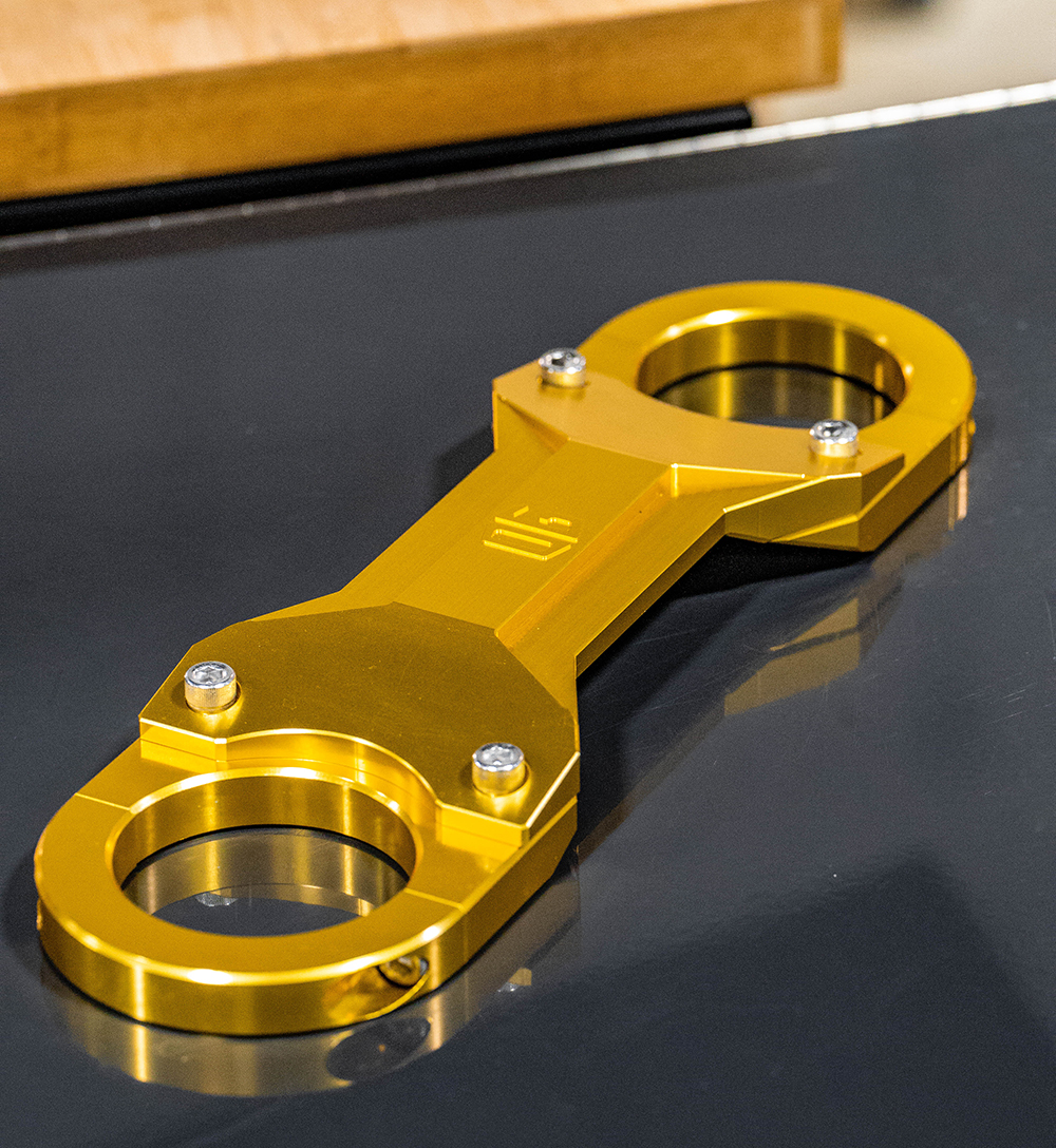 Original Garage OG Speed 49mm Fork Brace for 2014-2021 Harley Touring - Gold