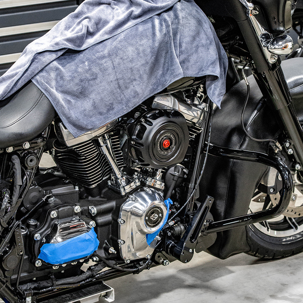 Performance Machine Vintage Air Cleaner for 2017-2020 Harley M8 - Black Ops