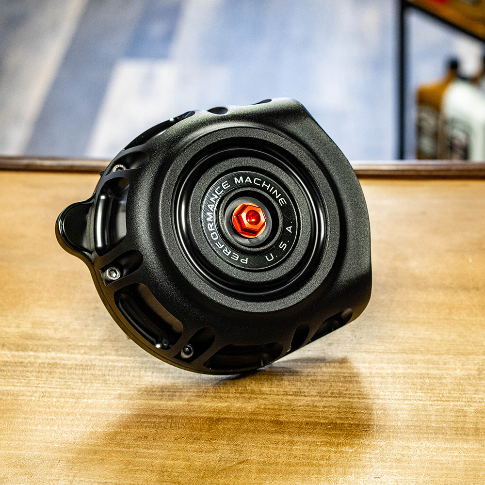Performance Machine Vintage Air Cleaner for 2017-2020 Harley M8 - Black Ops