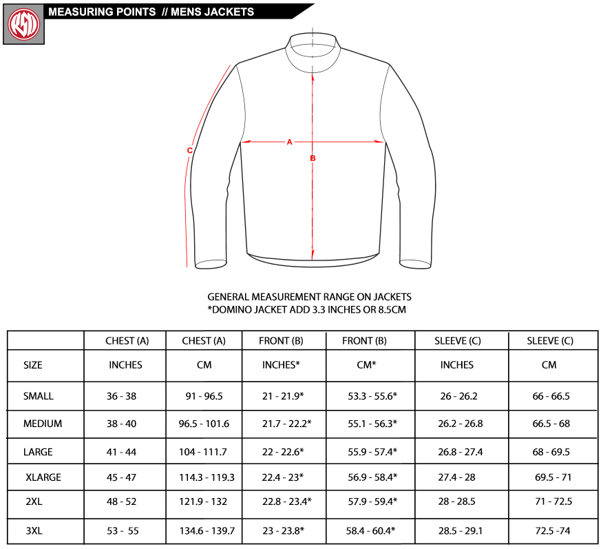 roland sands truman textile motorcycle jacket get jacket length chart
