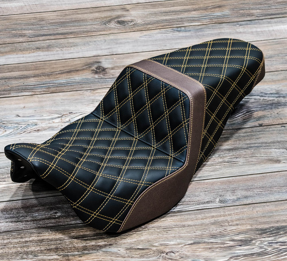 Custom Saddlemen Step-Up Seat Examples - Harley Models - Get Lowered Cycles