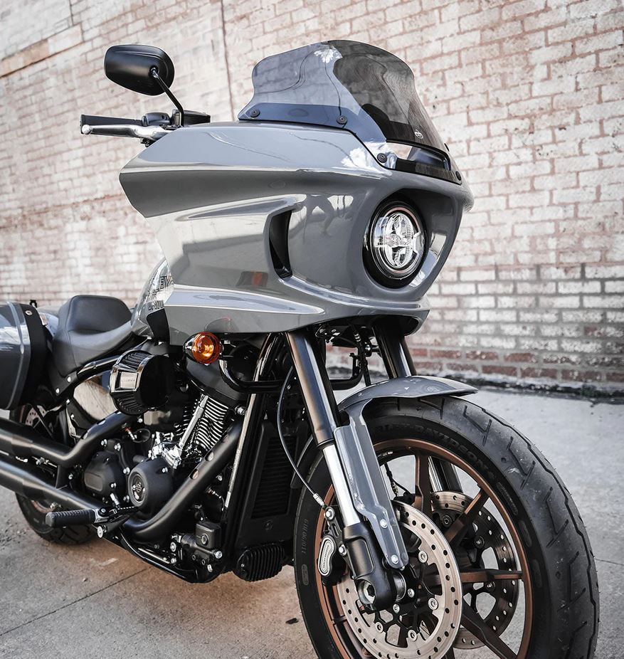 Klock Werks 6" Dark Smoke Flare Windshield for 2022-2023 Harley Low Rider ST